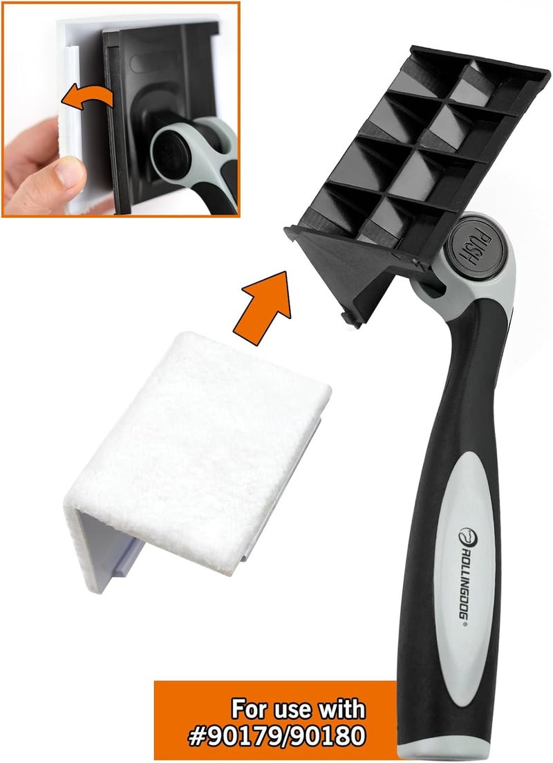 Rolling Dog Adjustable Corner Paint Pad Refills (2PC) for Edge Painting and Triming - Image 3